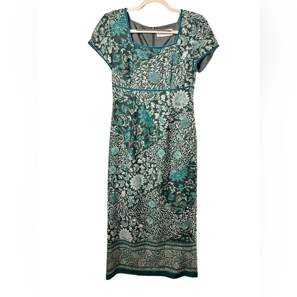 JESSICA HOWARD Vintage 80s Floral Maxi Dress Size Small​​​​​​